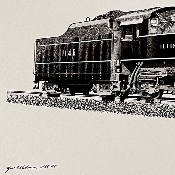 Illinois Central Railroad 1146 Train Prints - Picture 2 of 6